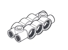 3+3 -port block Twin    