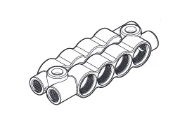 4+4 -port block Twin     