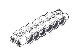 6+6 -port block Twin     