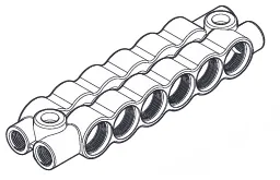 8+8 -port block Twin      