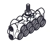 18 -port block inclusive stud  Twin     
