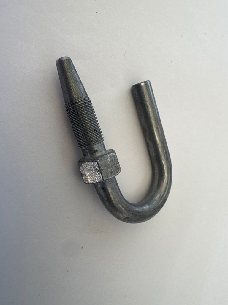 Hose Tail 180° Mild Steel - 5/32" Hose